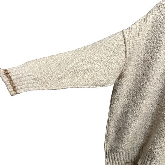 Free People Steffie V-Neck Varsity Stripe Oversized Pullover Sweater Size XS - Picture 7 of 14